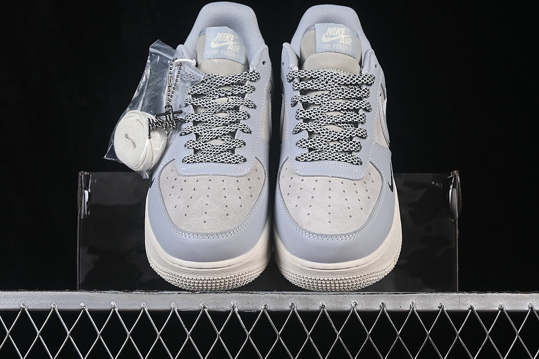 Nike [DN1688-818]-[AIR FORCE 1 07 LOW CASUAL SNEAKERS BLUE/GREY/BLUE]-[WOMAN:36-39]-[MAN:40-45] - Image 13