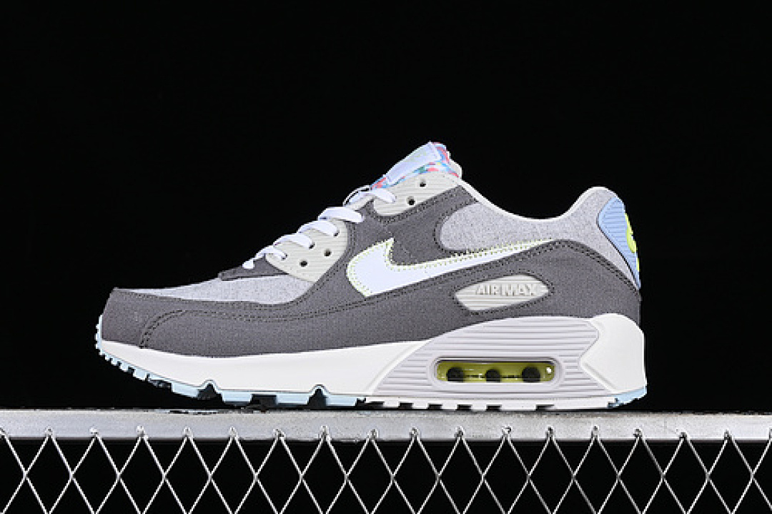 Unbranded [CK6467-001]-[AIR MAX 90 WHITE/GREY/BLUE/YELLOW]-[WOMAN:36-39]-[MAN:40-45], photo 1
