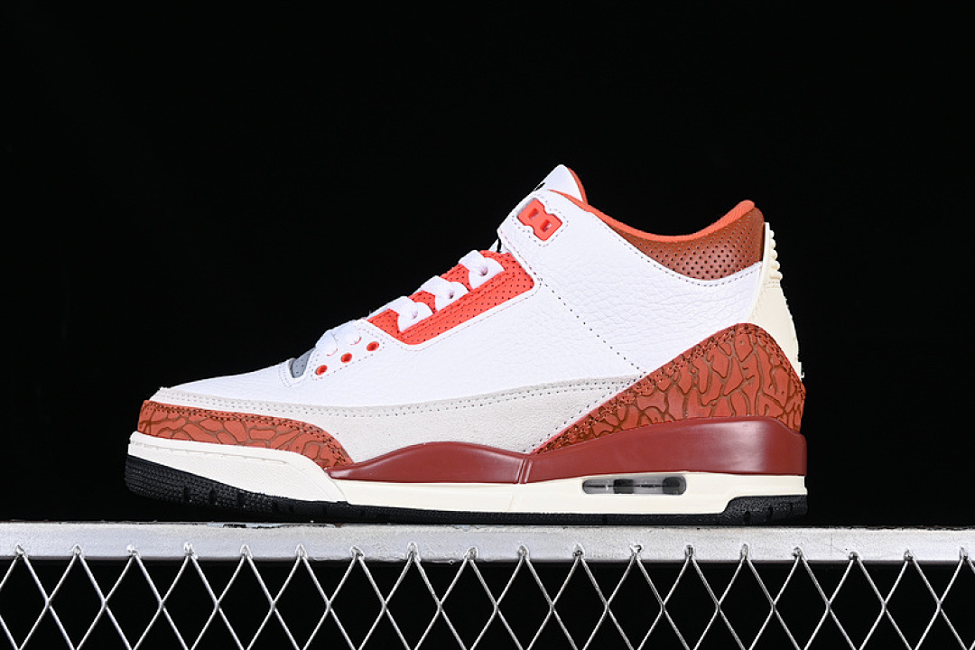Jordan [DV7028-108]-[AIR JORDAN 3 RETRO GS MARS STONE WHITE/BLACK/MARS STONE/TEAM (ORANGE]), photo 1
