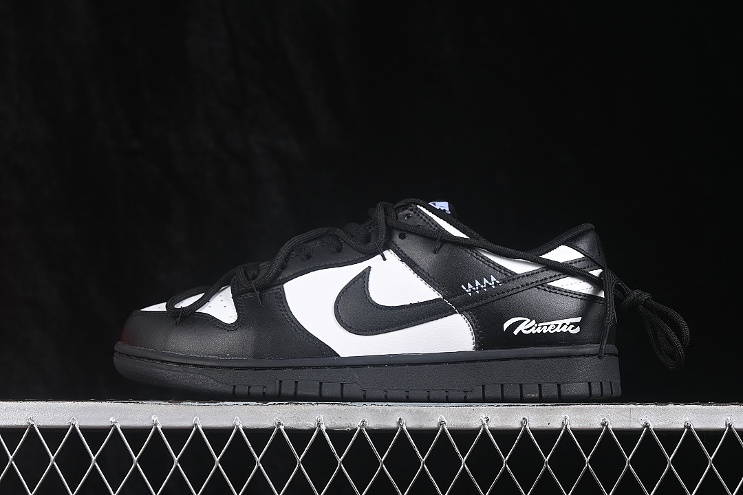 Unbranded [IO7606-010]-[DUNK LOW CASUAL SKATE SHOES BLACK/WHITE]-[MAN:40-46], photo 1