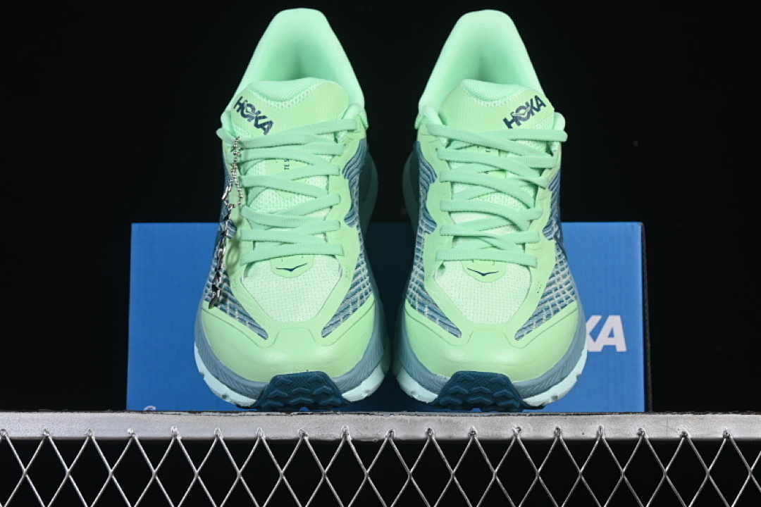 Hoka [1131056 LGOM]-[MAFATE SPEED 4 MOUNTAIN SHOES MINT GREEN/NAVY BLUE]-[WOMAN:36-39]-[MAN:40-45] - Image 12