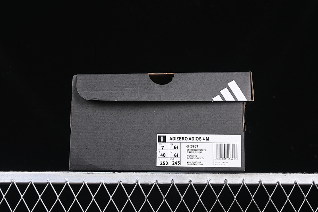 Adidas [JR9707]-[ADIZERO ADIOS 4 M WHITE/SILVER/GREEN]-[WOMAN:36-39]-[MAN:40-45] - Image 12