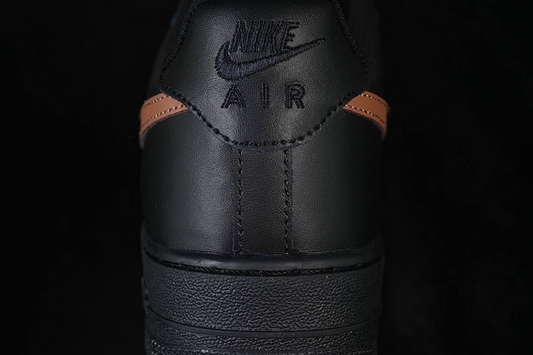 Nike [FV5951-001]-[AIR FORCE 1 07 LOW CASUAL SNEAKERS BLACK/BROWN/BLACK]-[WOMAN:36-39]-[MAN:40-45] - Image 7