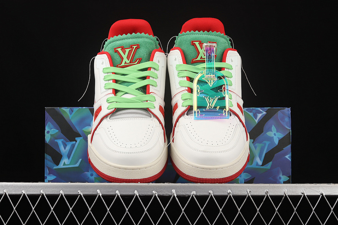 Louis Vuitton [L*V 2021S TRAINER WHITE/RED/GREEN]-[MAN:38-45] - Image 12
