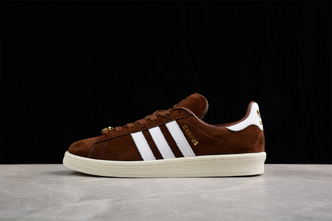 Bape [IF3379]-[ADIDAS BAPE X CAMPUS 80S 30TH ANNIVERSARY BROWN/CLOUD WHITE/GOLD (METALLIC]), photo 1