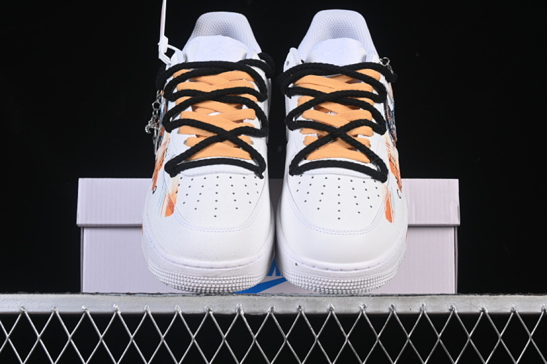 Nike [10241122]-[AIR FORCE 1 07 LOW SCORPIO CASUAL SNEAKERS ORANGE/WHITE]-[WOMAN:36-39]-[MAN:40-45] - Image 12