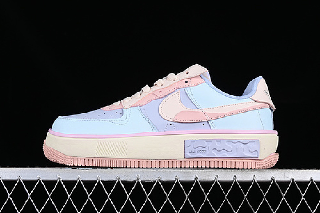 Nike [CW6688-608]-[AIR FORCE 1 FONTANKA MACAROON BLUE/GREY/YELLOW/PINK/PURPLE]-[UNISEX:35.5-45], photo 1