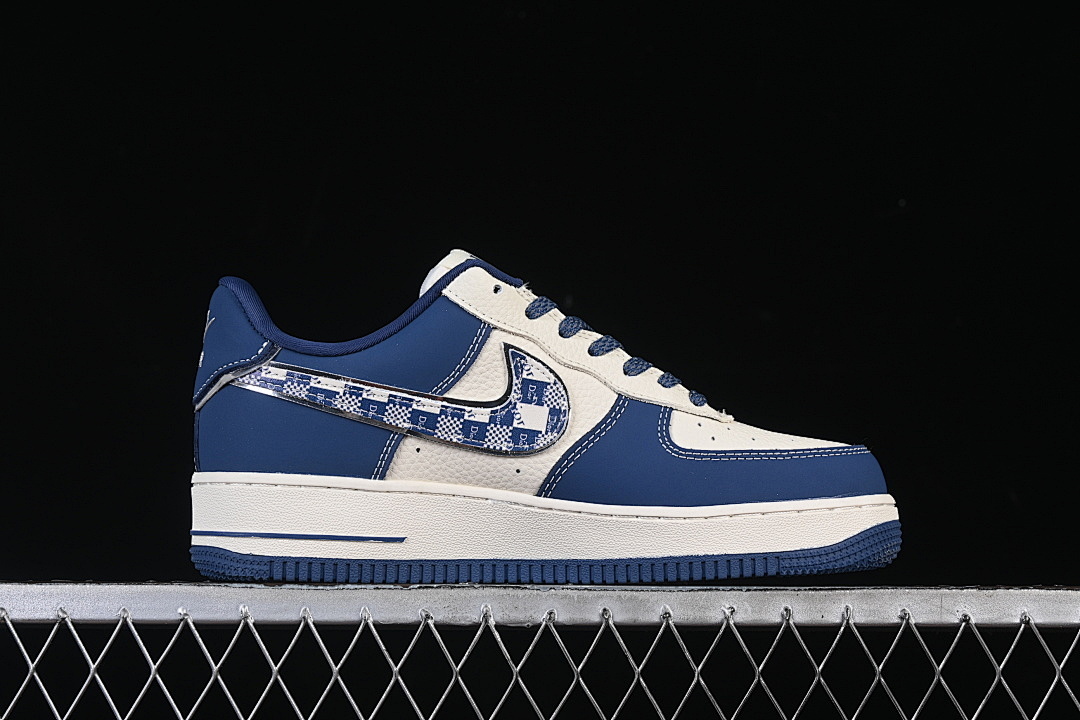 Nike [DF0188-103]-[AIR FORCE 1 07 LOW CASUAL SNEAKERS NAVY BLUE/WHITE]-[WOMAN:36-39]-[MAN:40-45] - Image 15