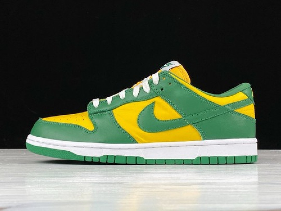 Unbranded [CU1727-700]-[SB DUNK LOW SP BRAZIL VARSITY MAIZE/PINE GREEN/WHITE]-[UNISEX:36-46], photo 1