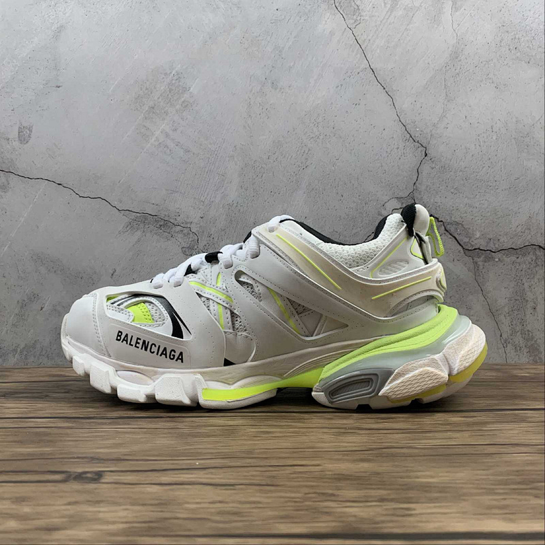 Unbranded [BA*LEN*CIAGA TRACK 3.0 SNEAKER WHITE/WHITE/YELLOW]-[WOMAN:35-39]-[MAN:40-46], photo 1