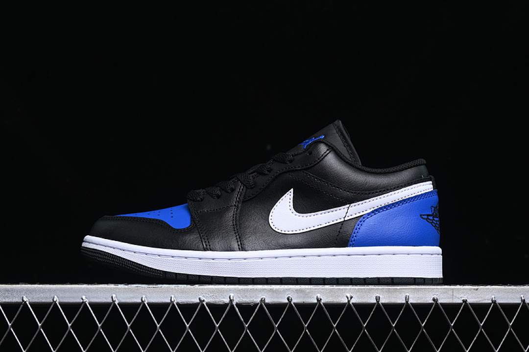 Jordan AIR Jordan 1 LOW BLACK/WHITE/GAME ROYAL · 553558-042, photo 1