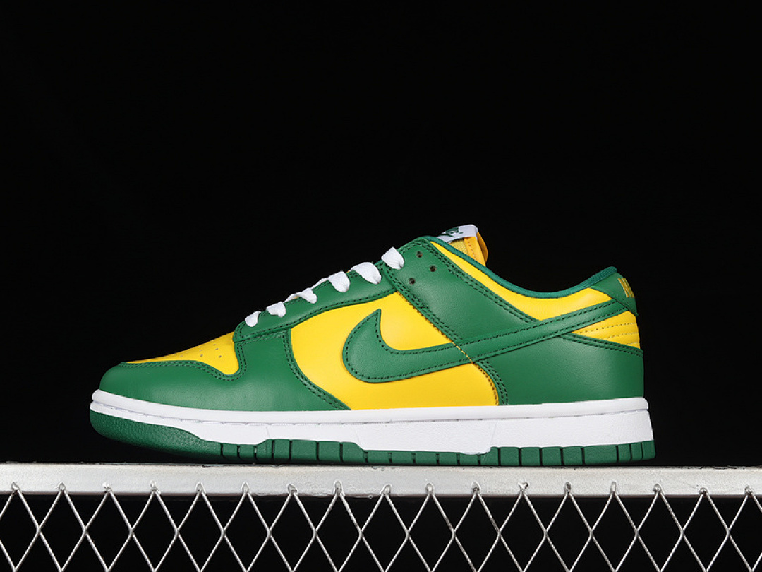 Unbranded [CU1727-700]-[SB DUNK LOW SP BRAZIL VARSITY MAIZE/PINE GREEN/WHITE]-[UNISEX:36-46], photo 1