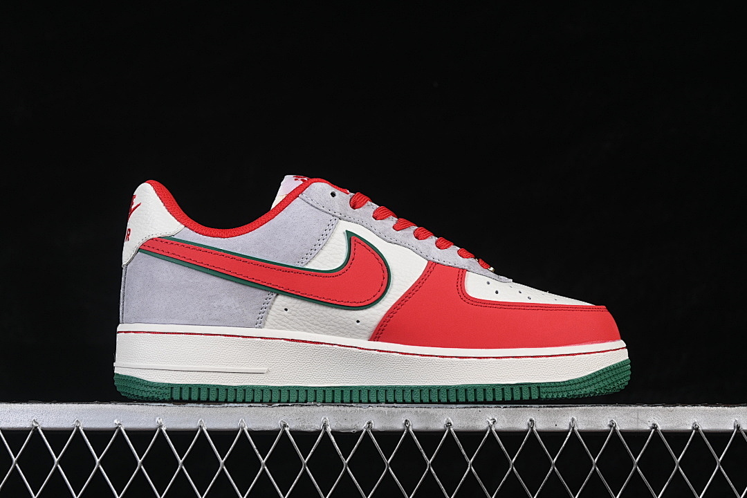 Nike [NH0601-520]-[AIR FORCE 1 07 LOW CASUAL SNEAKERS WHITE/RED/GREY]-[WOMAN:36-39]-[MAN:40-45] - Image 16