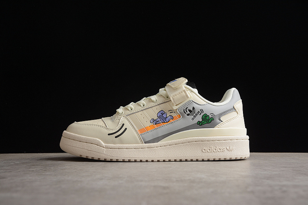 Unbranded [GX2181]-[FORUM 84 LOW SHOES CLOUD WHITE/BEIGE/GREEN]-[WOMAN:36-39]-[MAN:40-45], photo 1
