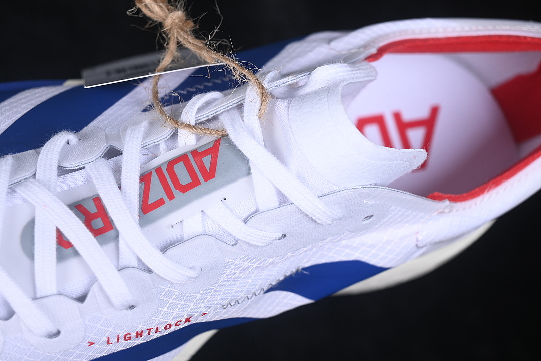 Adidas [JP6624]-[ADIZERO ADIOS PRO 4 CLOUD WHITE/ROYAL BLUE/PURE RUBY]-[WOMAN:36-39]-[MAN:40-46] - Image 9