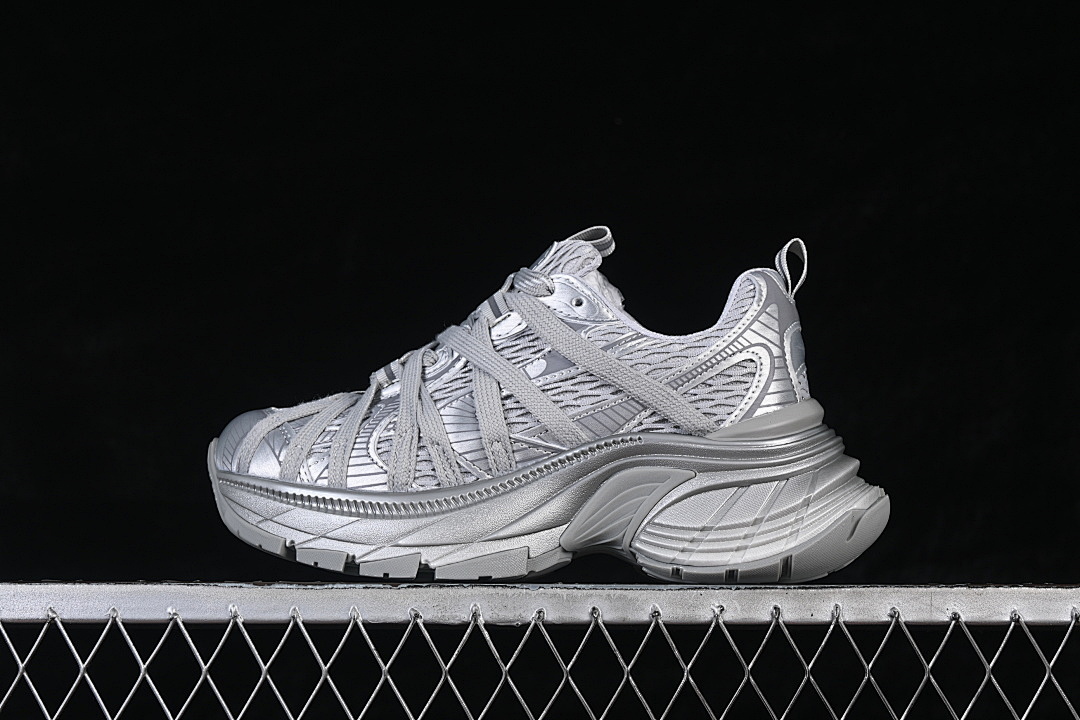 Unbranded [G25X8617C]-[STAR STYLE LACE UP CASUAL LIFE SHOES SILVER/DARK GRAY]-[WOMAN:35-39]-[MAN:40], photo 1