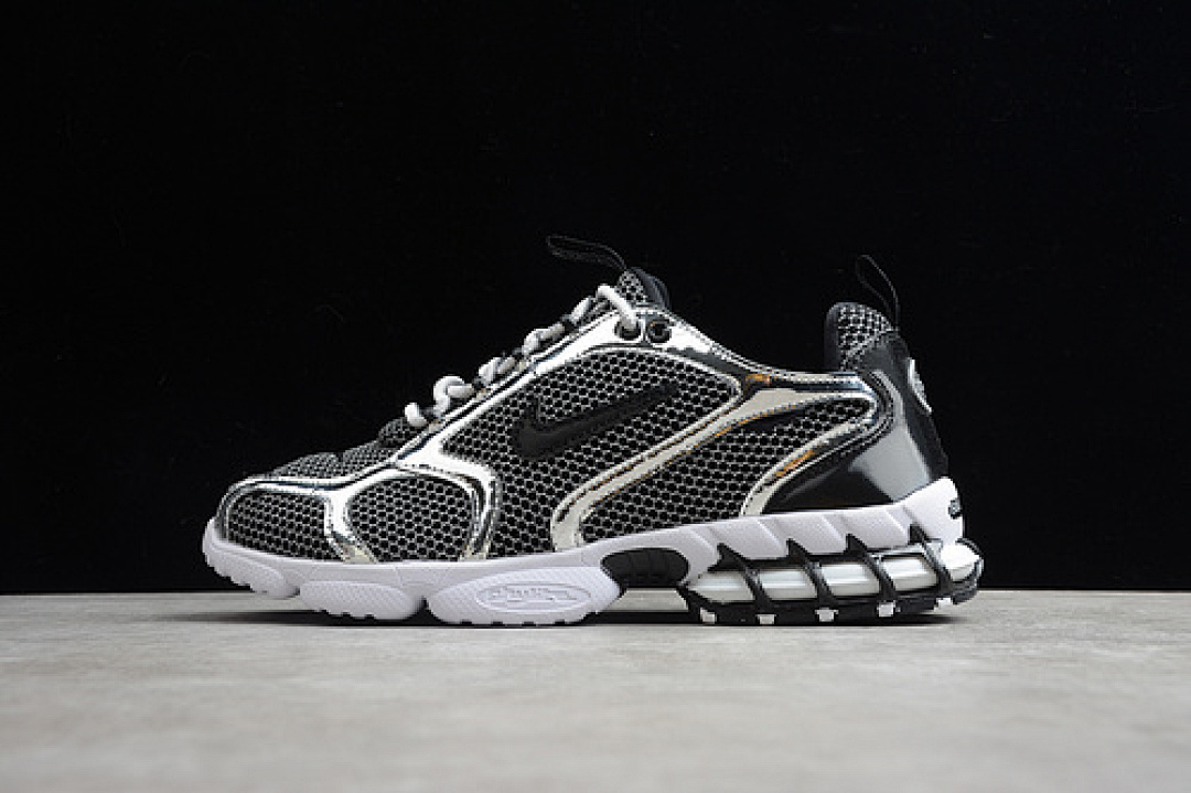 On Running On Running STUSSY X AIR ZOOM SPIRIDON CAGE 2 PURE PLATINUM/BLACK-WHITE · CU1854-001, photo 1