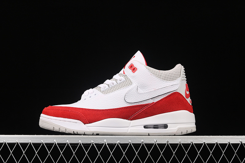 Jordan AIR Jordan 3 RETRO TINKER WHITE/UNIVERSITY RED-NEUTRAL GREY · CJ0939-100, photo 1