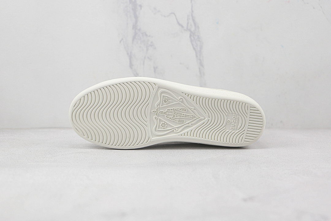 Gucci [GU*CCI ACE EMBROIDERED LOW-TOP SNEAKERS WHITE/WHITE/LIGHT GREY]-[WOMAN:35-39]-[MAN:40-44] - Image 8