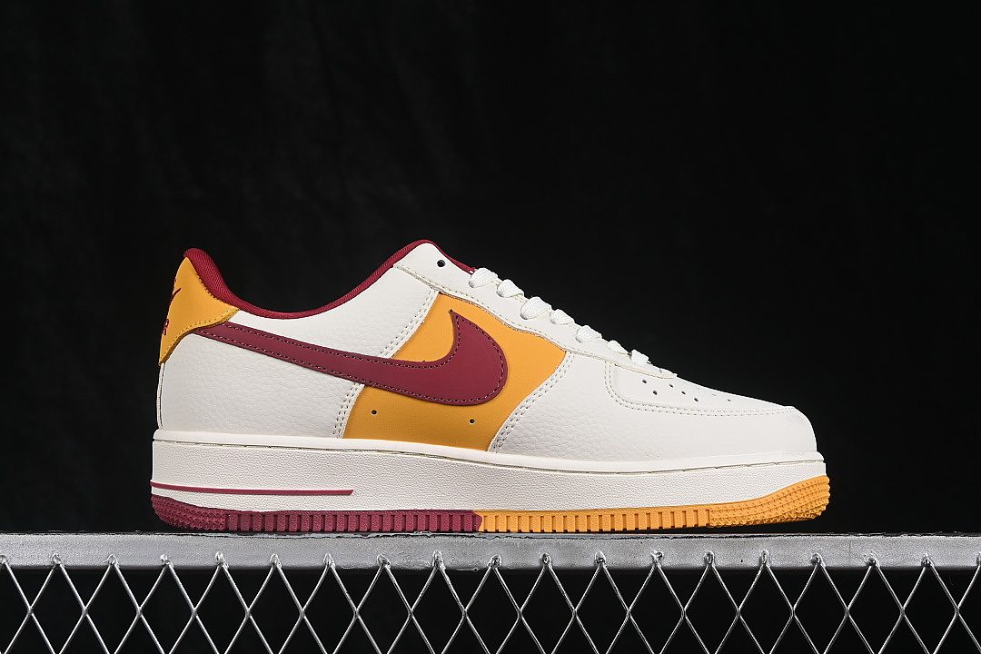 Nike [DD1982-370]-[AIR FORCE 1 07 LOW CASUAL SNEAKERS RED/ORANGE/WHITE]-[WOMAN:36-39]-[MAN:40-45] - Image 15