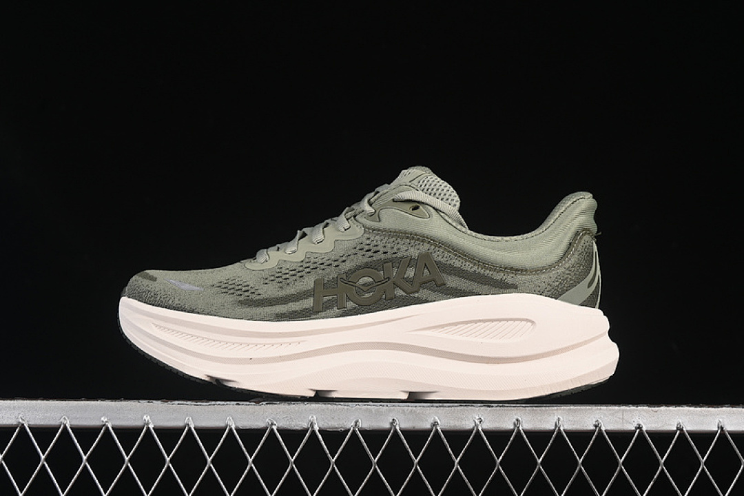 On Running On Running [1162011 SSSC]-[HOKA ONE BONDI 9 GREEN/BEIGE]-[WOMAN:36-39]-[MAN:40-45], photo 1
