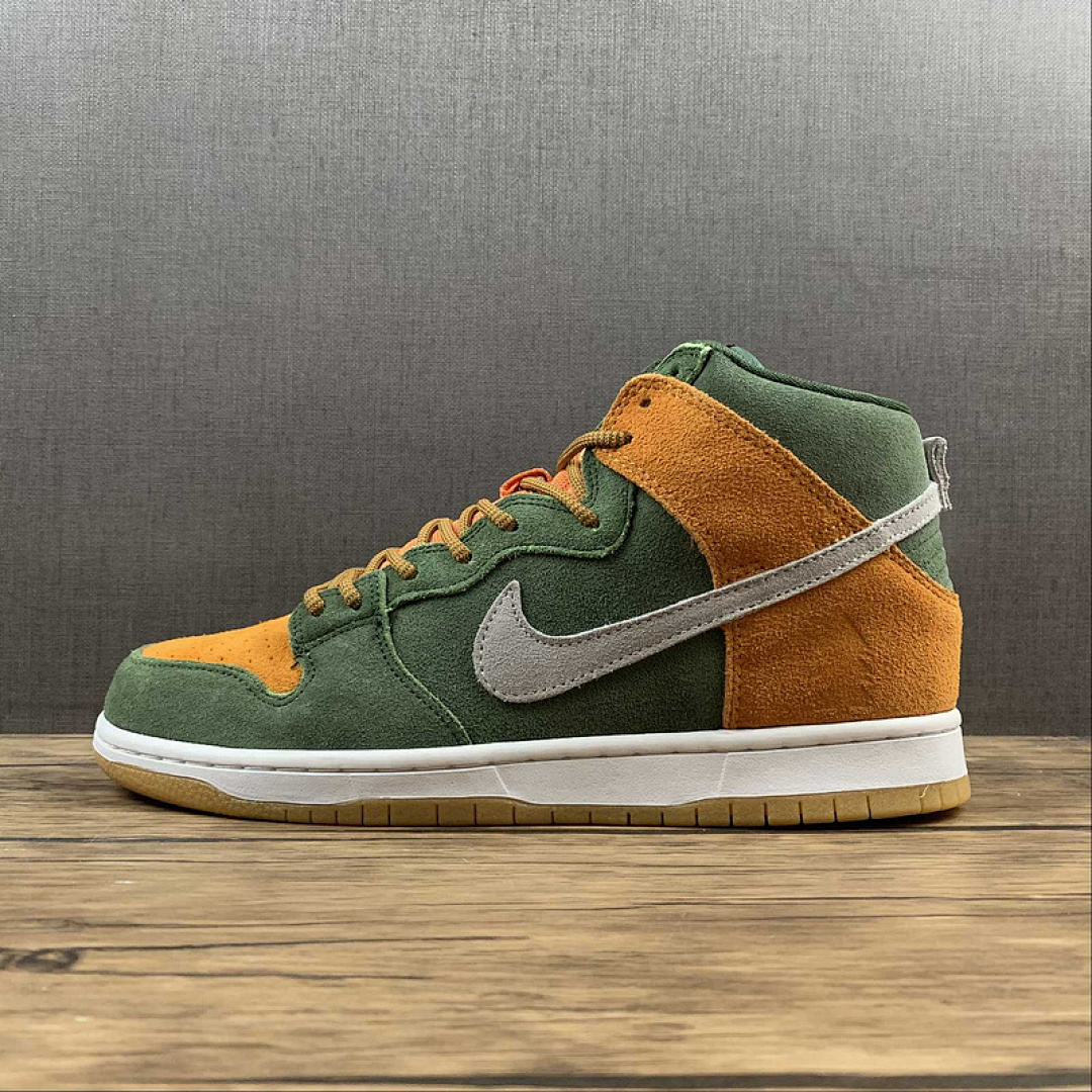 Nike HOMEGROWN X SB DUNK HIGH PRM SEQUOIA/ALE BROWN/COOL GREY/COOL GREY · 839693-302, photo 1