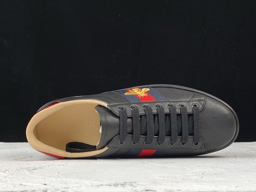 Gucci [GU*CCI ACE EMBROIDERED LOW-TOP SNEAKER BLACK/NAVY BLUE/RED-GOLD]-[UNISEX:34-48] - Image 19