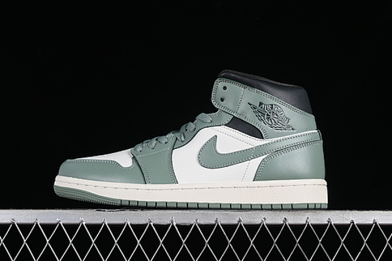 Jordan AIR Jordan 1 MID ANTHRACITE/JADE SMOKE/SAIL/LEGEND SAND · BQ6472-130, photo 1