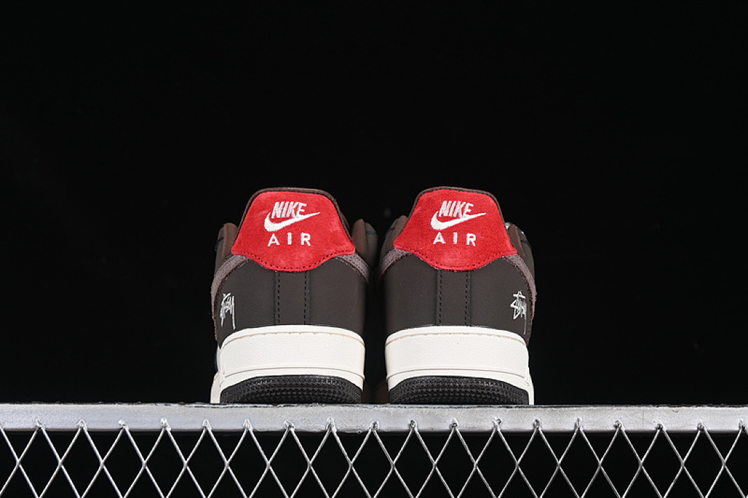 Nike [KK1988-057]-[AIR FORCE 1 07 LOW WHITE/GREY/BROWN/RED]-[WOMAN:36-39]-[MAN:40-45] - Image 14