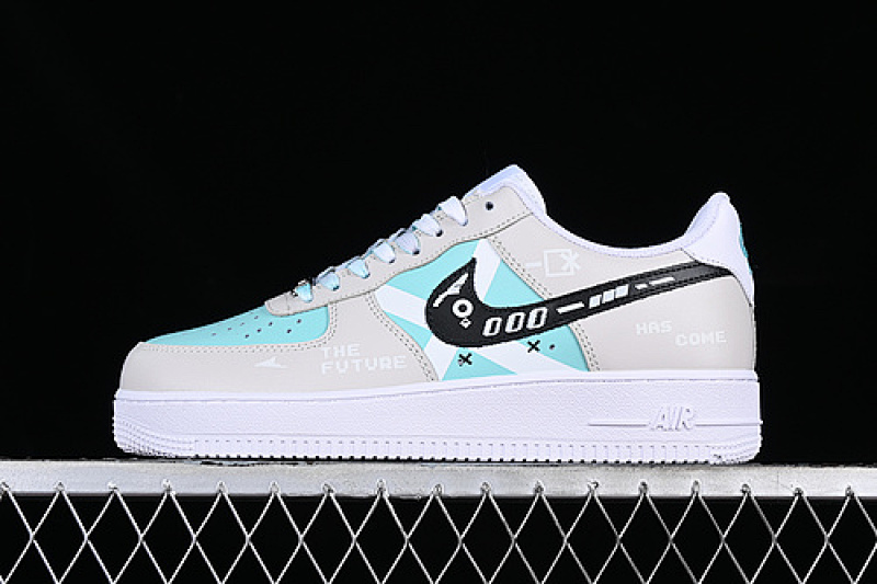 Nike Nike AIR FORCE 1 07 LOW WHITE/GREY/BLUE/BLACK · CW2288-111, photo 1