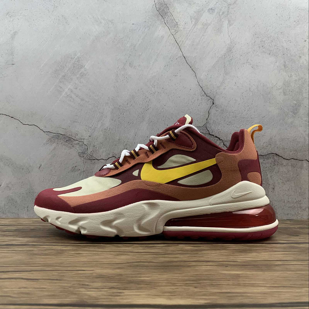 Unbranded [AO4971-601]-[AIR MAX 270 REACT NOBLE RED/DARK SULFUR-TEAM GOLD]-[WOMAN:36-39]-[MAN:40-45], photo 1