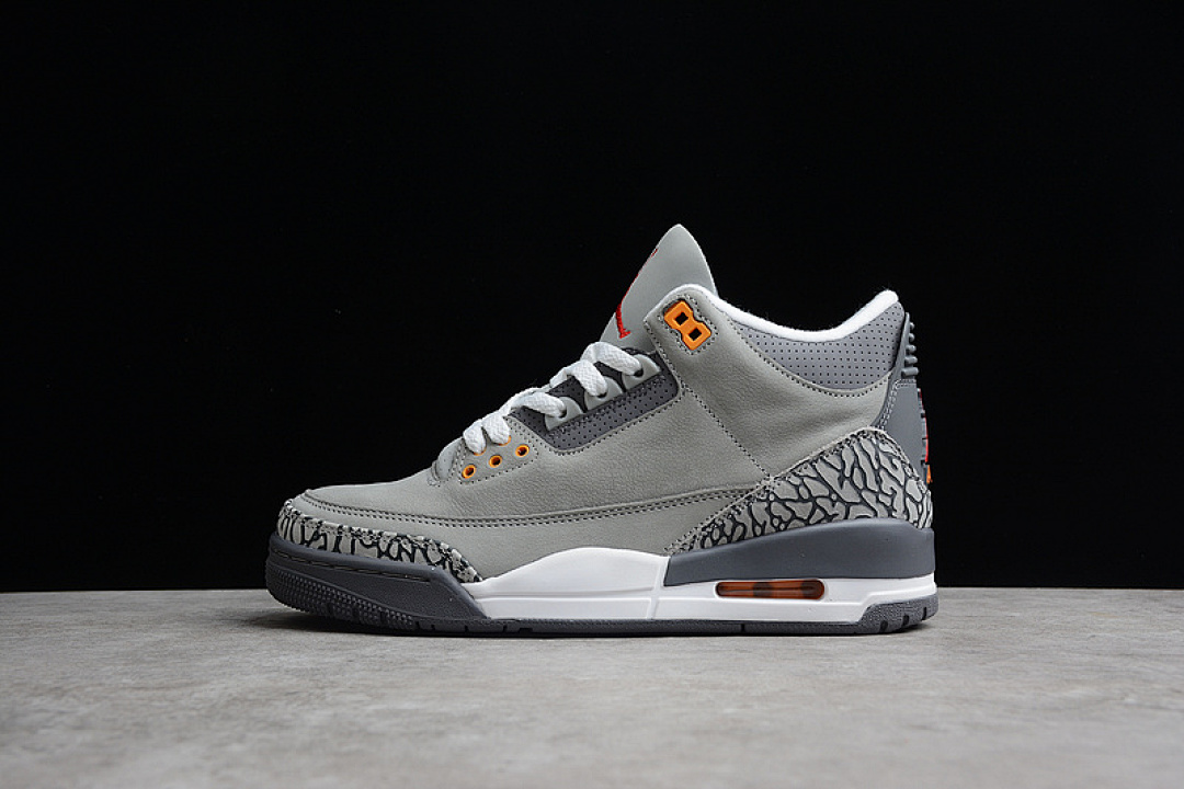 Jordan [CT8532-012]-[AIR JORDAN 3 RETRO 2021 SILVER/LIGHT GRAPHITE/ORANGE PEEL/SPORT (RED]), photo 1