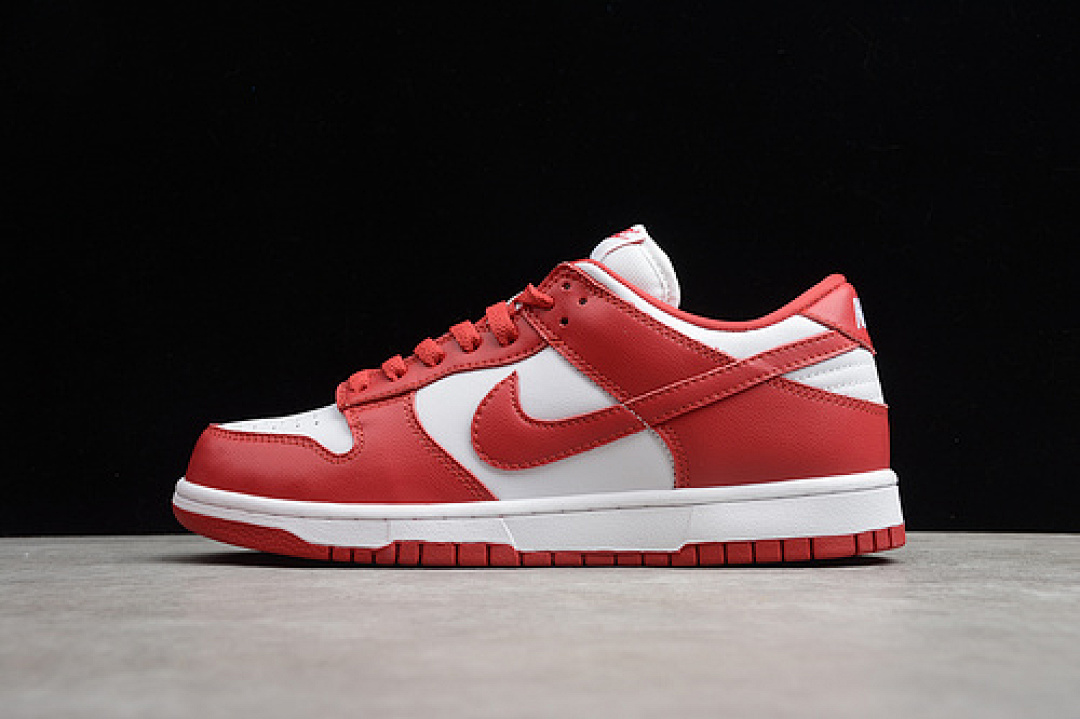 Nike SB DUNK LOW WHITE/UNIVERSITY RED · CU1727-100, photo 1