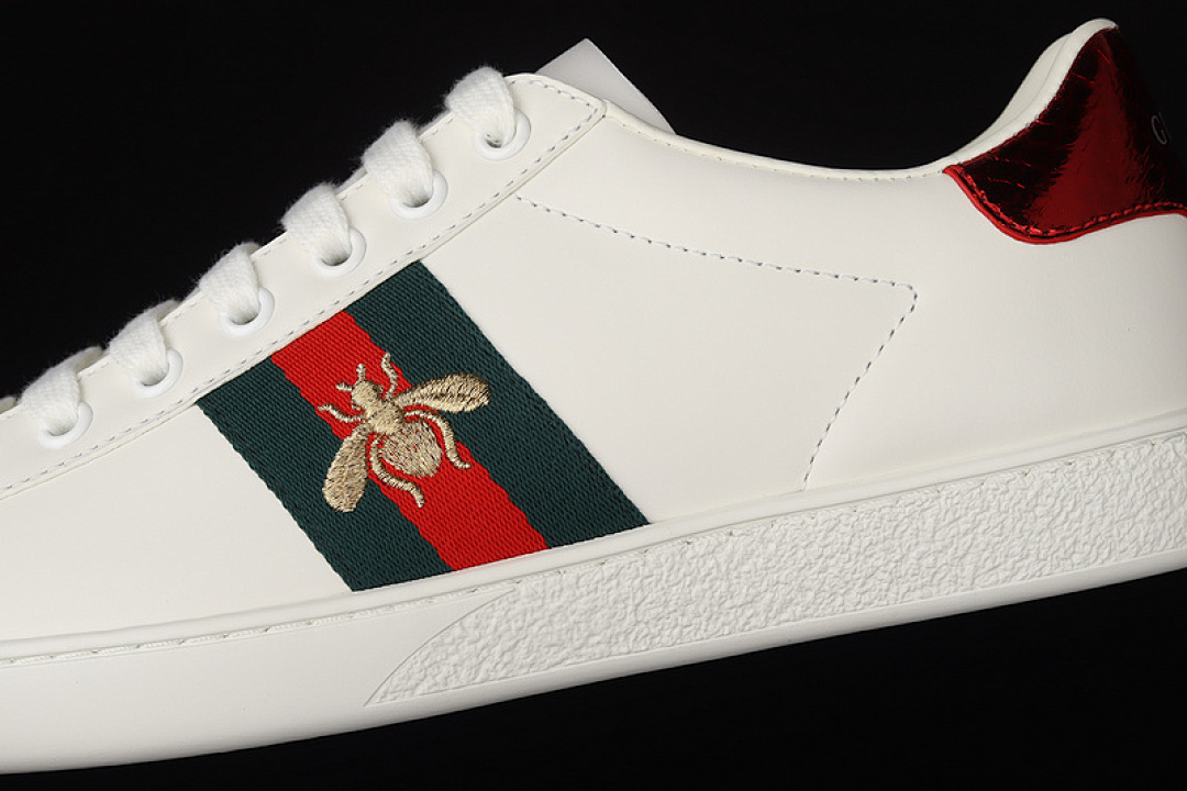 Gucci [02JP09064]-[GU*CCI ACE EMBROIDERED LOW-TOP SNEAKERS WHITE/NAVY BLUE/RED-GOLD]-[UNISEX:35-44] - Image 7