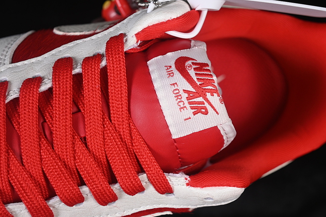 Nike [XL1979-145]-[AIR FORCE 1 07 LOW CASUAL SNEAKERS RED/WHITE/WHEAT]-[WOMAN:36-39]-[MAN:40-45] - Image 8