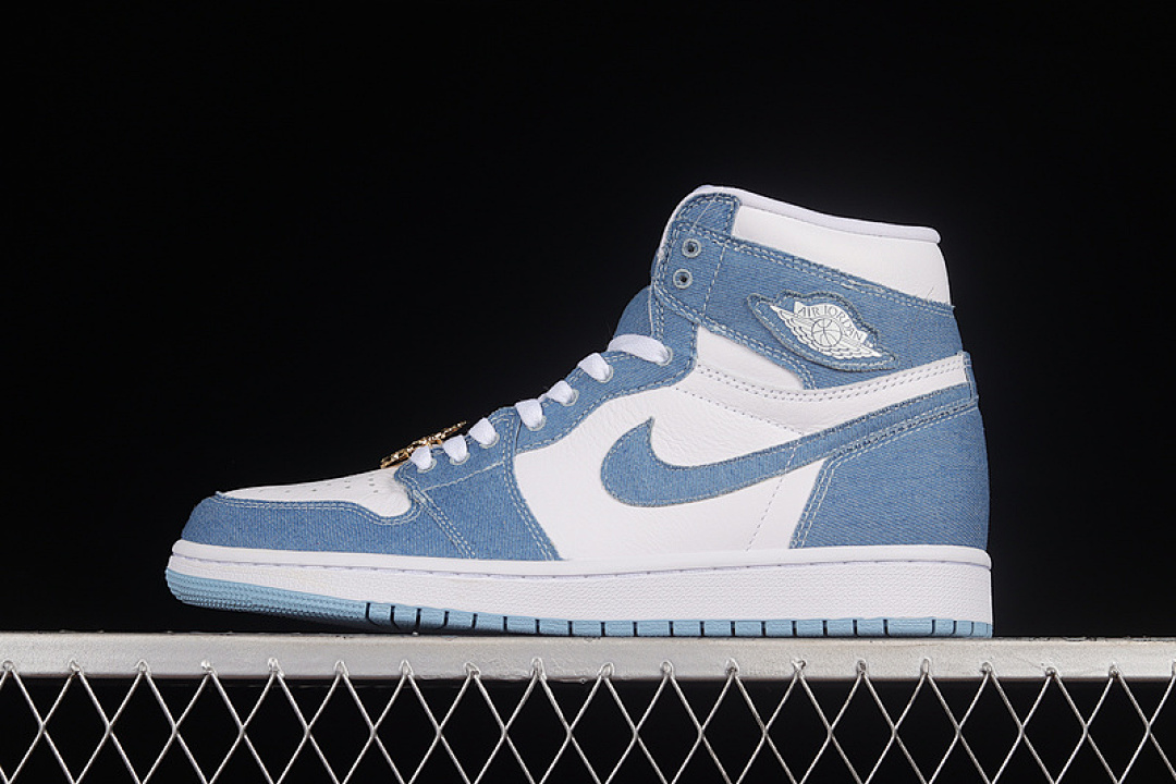 Jordan AIR Jordan 1 HIGH OG DENIM WHITE/WHITE/BLUE · DM9036-104, photo 1