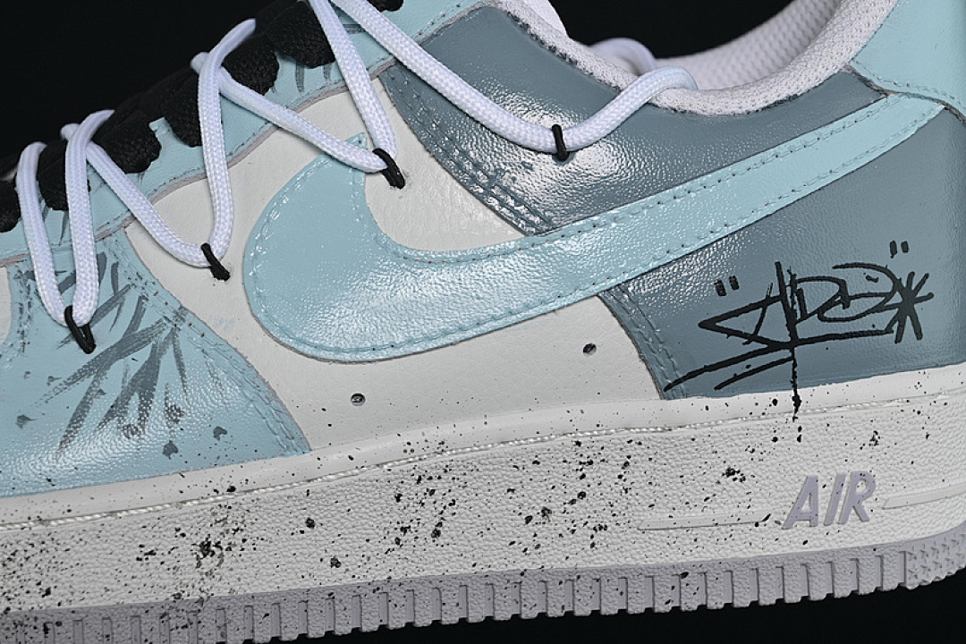 Nike [CW1888-006]-[AIR FORCE 1 07 LOW STARRY SKY TRAJECTORY WHITE/GREY/BLUE]-[UNISEX:36-45] - Image 9