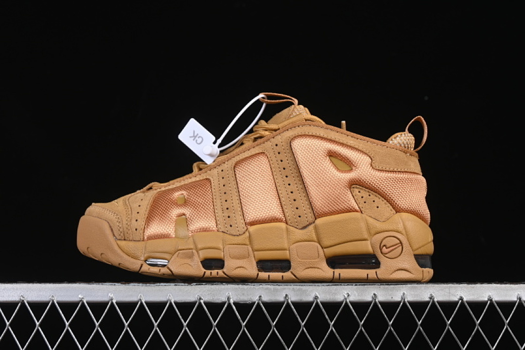 Nike Nike AIR MORE UPTEMPO CASUAL BASKETBALL SHOES KHAKI/BROWN · IM6649-700, photo 1