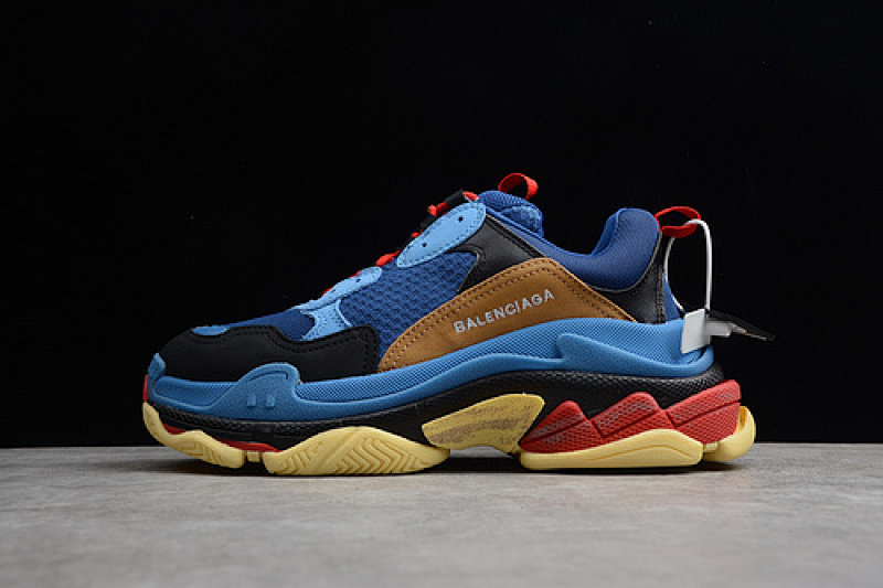 TRIPLE S SNEAKER DADSHOE BLUE/YELLOW/RED · ECBA700961C, photo 1