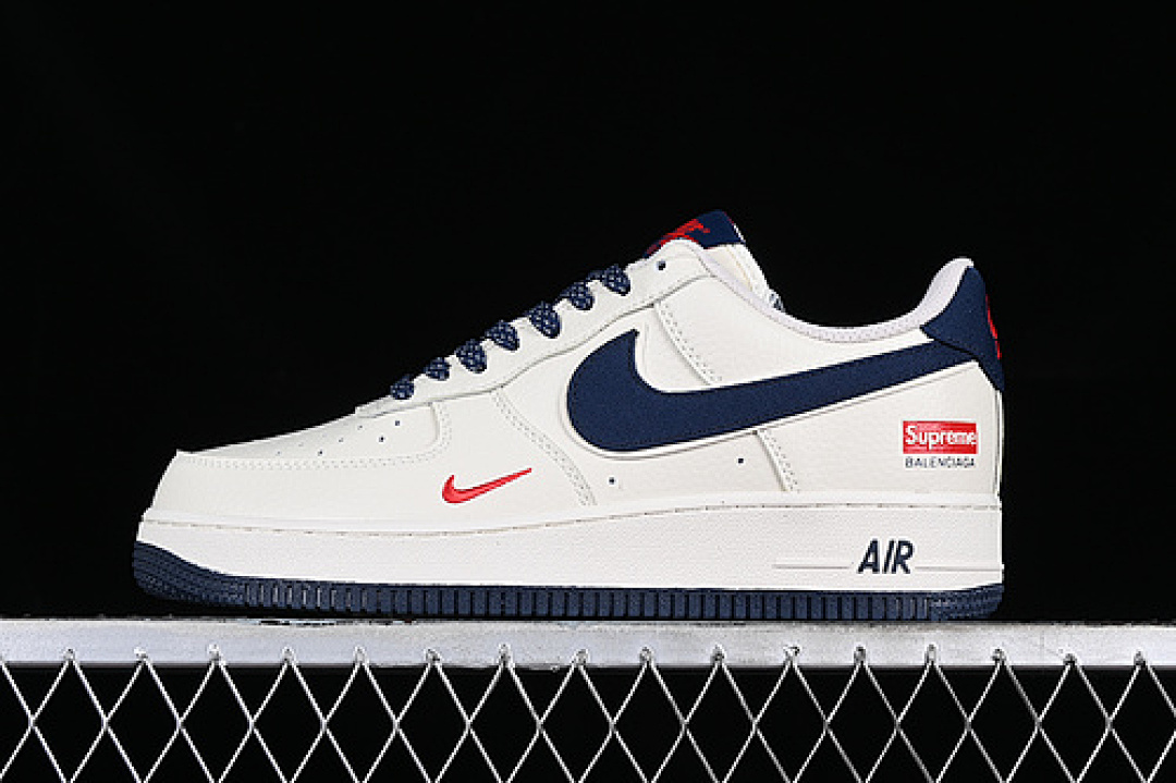 Nike [HD9888-003]-[SUPREME AIR FORCE 1 07 LOW WHITE/BLUE/GREY]-[WOMAN:36-39]-[MAN:40-45], photo 1