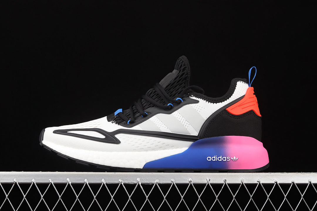 [FX8835]-[ZX 2K BOOST SHOES CLOUD WHITE/GREY TWO/CORE BLACK]-[WOMAN:36-39]-[MAN:40-45], photo 1