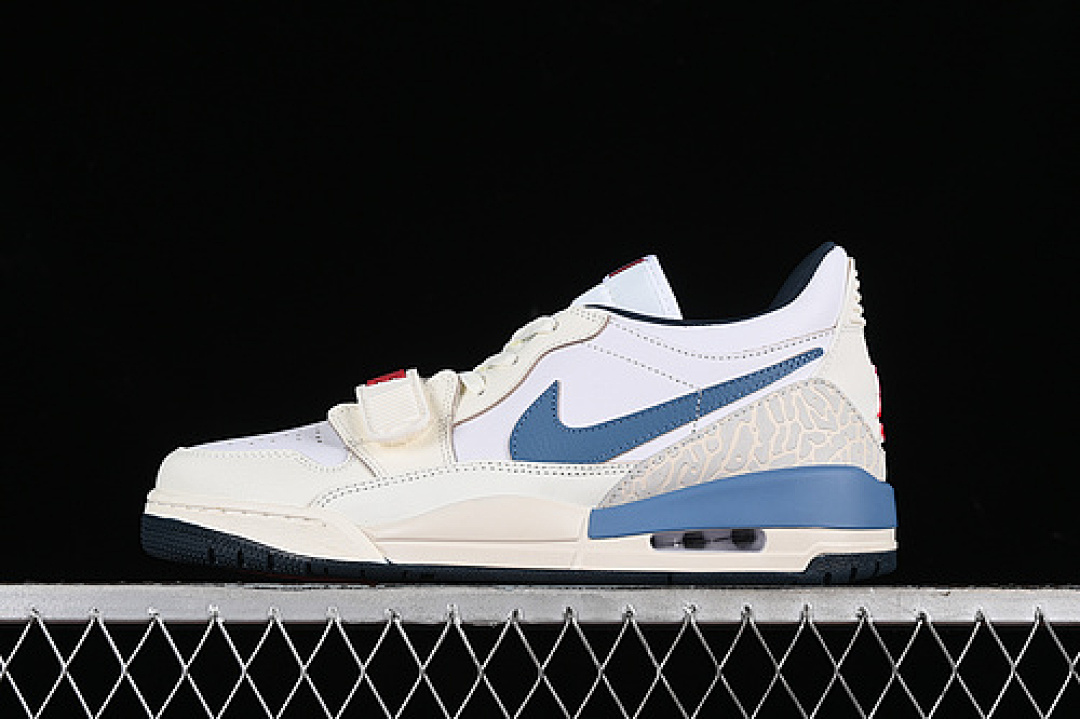 Jordan [HM3709-141]-[AIR JORDAN LEGACY AJ312 LOW WHITE/GREY/BLUE/ORANGE]-[WOMAN:36-39]-[MAN:40-46], photo 1