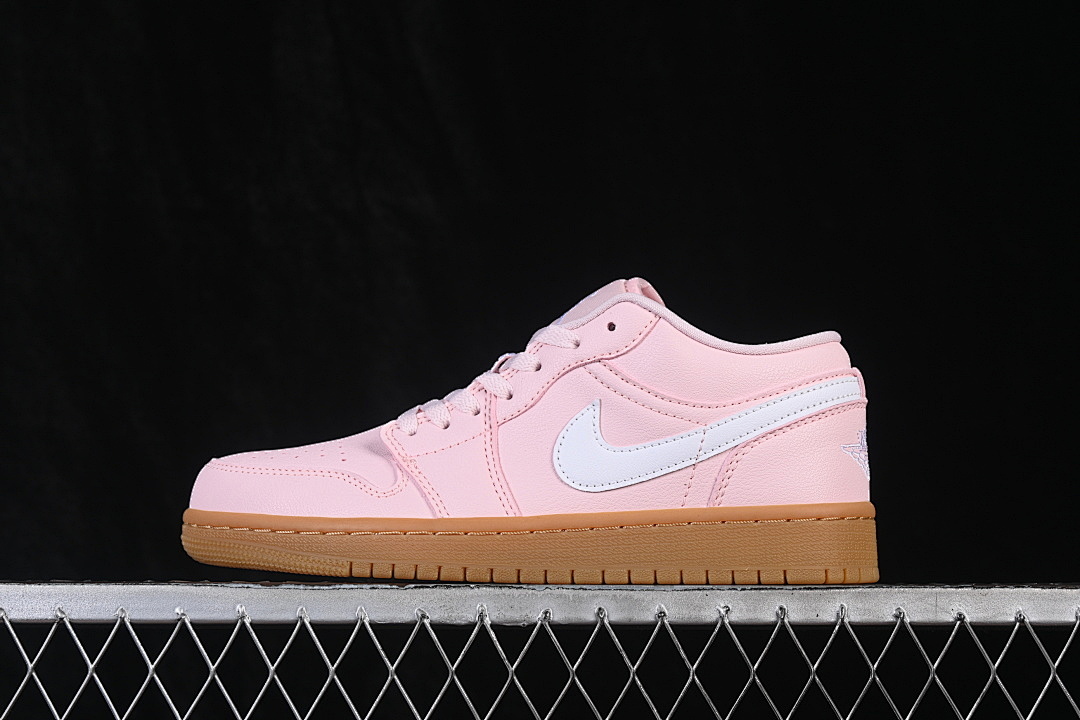 Jordan [DC0774-601]-[AIR JORDAN 1 LOW AJ1 BASKETBALL SHOES PINK/BROWN]-[WOMAN:35.5-39]-[MAN:40-47.5], photo 1