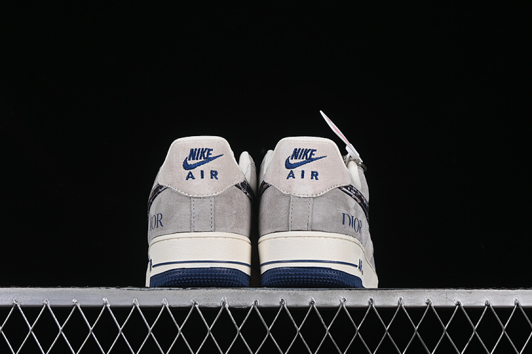 Nike [KK1988-044]-[AIR FORCE 1 07 LOW WHITE/GREY/BLUE]-[WOMAN:36-39]-[MAN:40-45] - Image 14