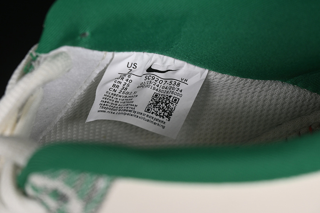 Nike [SC9207-538]-[AIR FORCE 1 07 LOW LV WHITE/GREEN]-[WOMAN:36-39]-[MAN:40-45] - Image 6