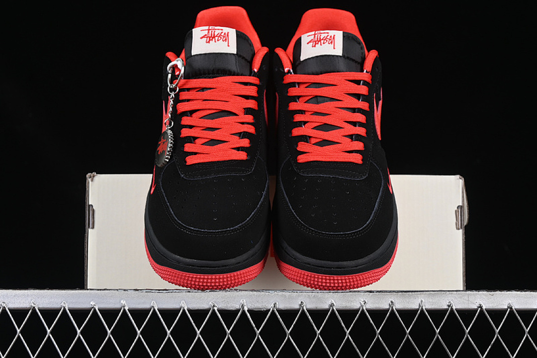 Nike [DF0188-044]-[AIR FORCE 1 07 LOW RED/BLACK]-[WOMAN:36-39]-[MAN:40-45] - Image 13