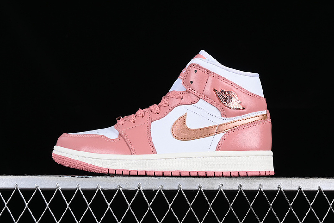 Jordan [FB9892-670]-[AIR JORDAN 1 MID SE RED STARDUST/WHITE/SAIL/METALLIC COPPER]-[UNSIZE:35.5-46], photo 1