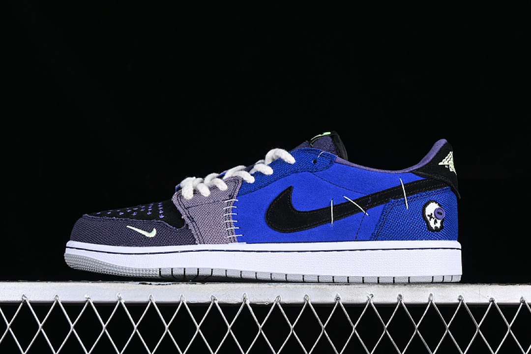 Jordan [DZ7292-420]-[AIR JORDAN 1 LOW VOODOO WHITE/GREY/BLACK/BLUE/BROWN]-[WOMAN:36-39]-[MAN:40-47.5], photo 1