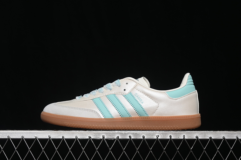 Adidas Adidas SAMBA OG OFF WHITE/SEMI FLASH AQUA/WONDER WHITE · KJ4304, photo 1