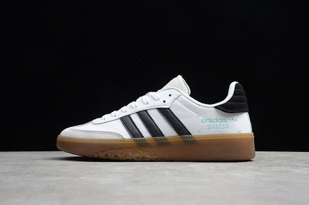 Adidas [BD7537]-[SAMBA RM SHOES FTWR WHITE/CORE BLACK/CLEAR MINT]-[WOMAN:36-39]-[MAN:40-45], photo 1